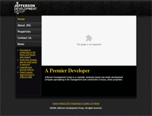 Tablet Screenshot of jeffersondevelopmentgroup.com